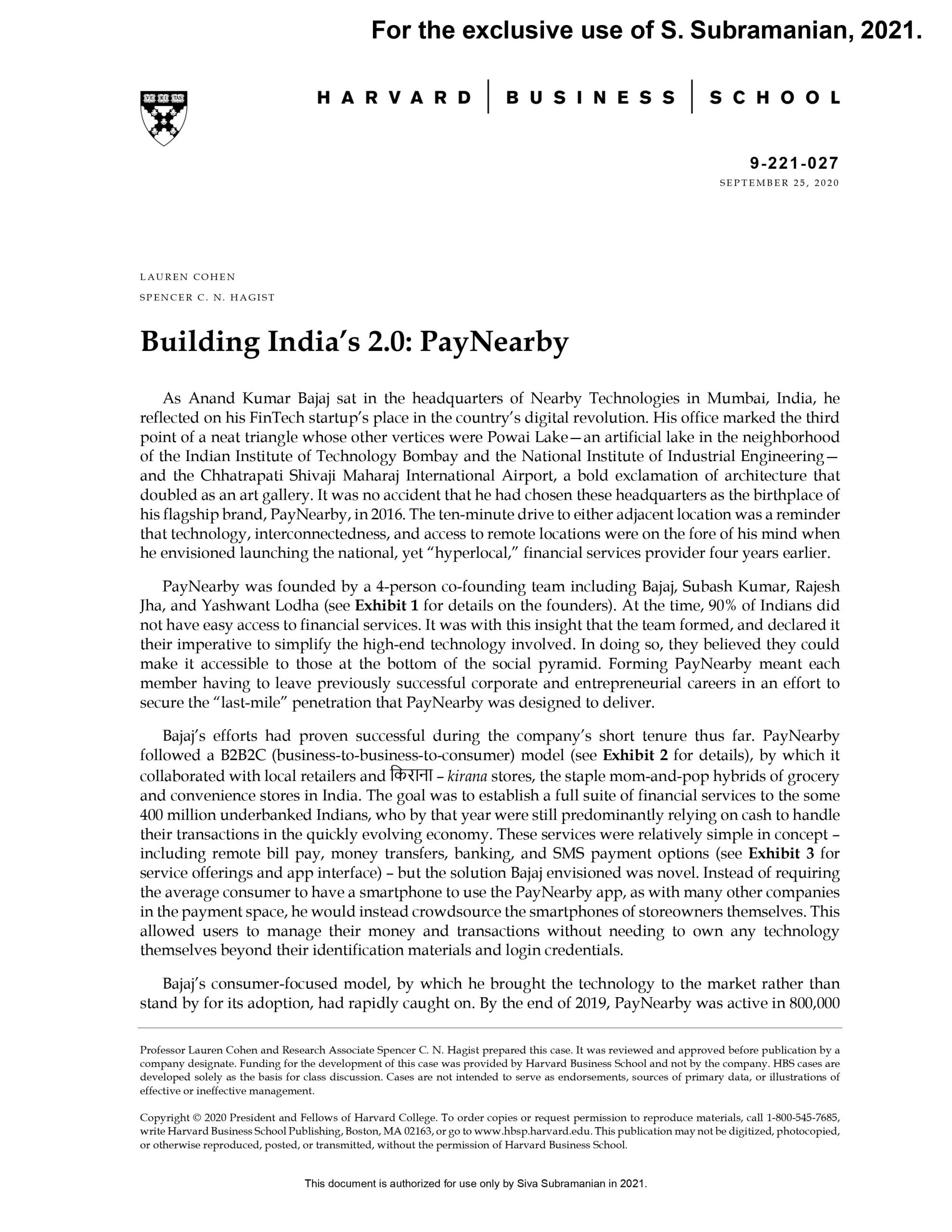 Building India’s 2.0: PayNearby
